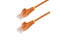 folie 1 von 5, vergrößern, 2m orange dünnes cat6-ethernet-kabel, snagless, lszh