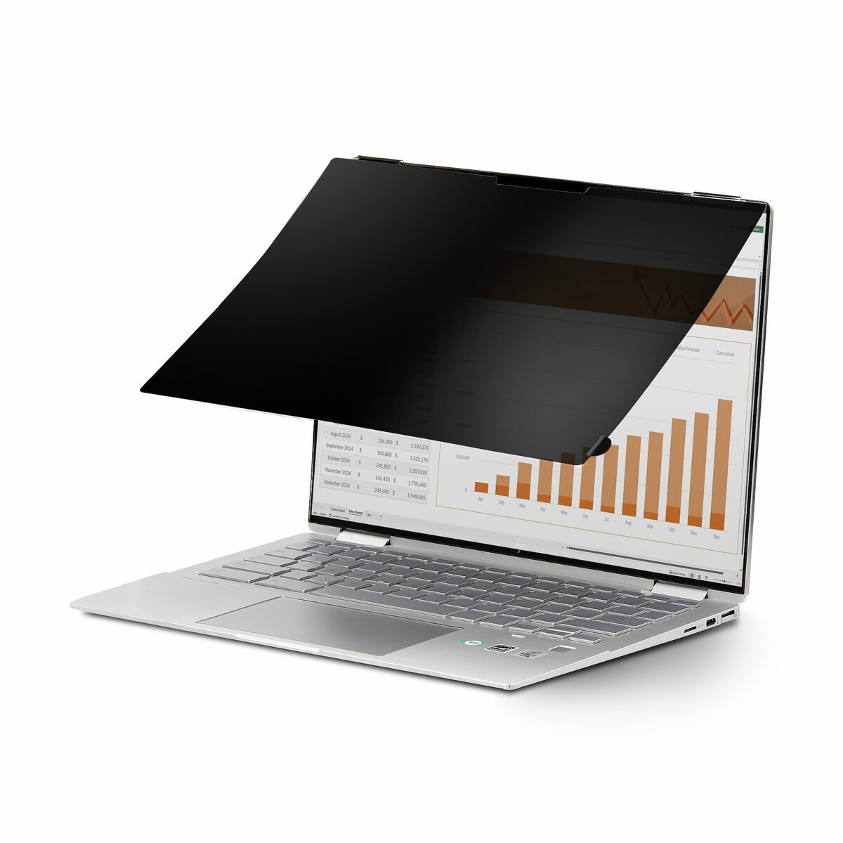 folie 3 von 9, vergrößern, 14 zoll 16:9 touch blickschutzfilter, blendschutzfilter, laptop monitor sichtschutzfilter mit 51% blaulichtreduzierung, flip-over