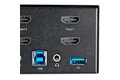 folie 8 von 8, vergrößern, 2-port dual monitor hdmi kvm-switch - 4k 60hz uhd hdr - desktop 4k hdmi 2.0 kvm-switch mit 2-port usb 3.0 hub (5 gbit/s) und 4x usb 2.0 hid, audio - hotkey-switching - taa (sv231dhu34k6)