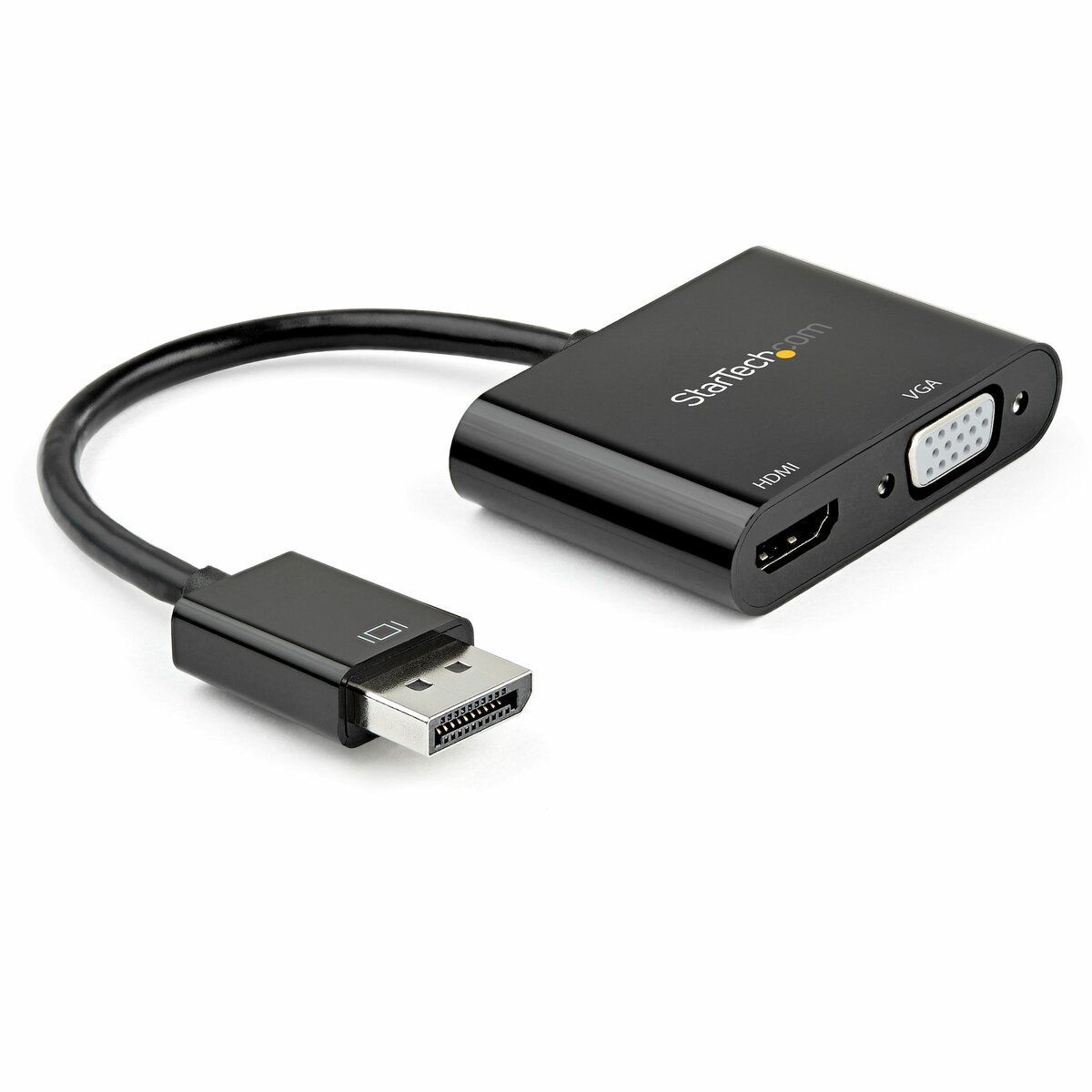StarTech.com DisplayPort to HDMI VGA Adapter, DisplayPort 1.2 HBR2 to HDMI 2.0 (4K 60Hz) or VGA 1080p Converter Dongle, DP HDMI or VGA Adapter, Digital Display - Multiport