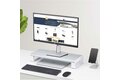 folie 7 von 9, vergrößern, ergonomischer monitorständer, bis 15kg, feste höhe 9cm, schreibtisch bildschirmerhöhung/monitorerhöhung, laptop halterung, stahl, einfache montage, schreibtischplatz optimieren