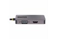 folie 3 von 6, vergrößern, usb c video adapter, usb-c auf hdmi dvi vga adapter, bis zu 4k 60hz, aluminium, multiport bildschirmadapter, thunderbolt 3 & 4 kompatibel, usb typ-c reiseadapter (118-usbc-hdmi-vgadvi)