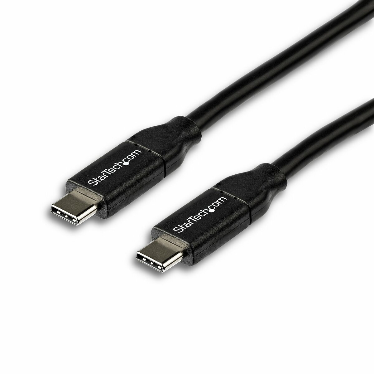 folie 1 von 3, vergrößern, usb-c auf usb-c kabel mit 5a power delivery - st/st - 2m - usb 2.0 - usb-if zertifiziert - usb typ c kabel (usb2c5c2m)