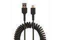 folie 2 von 5, vergrößern, 50cm usb a auf usb c kabel, hochbelastbares spiralkabel für laden & synchronisieren, usb 2.0 a zu typ-c ladekabel, robuste aramidfaser, handy schnellladekabel (r2acc-50c-usb-cable)