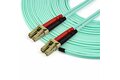 folie 3 von 4, vergrößern, 15 m om3 lwl patchkabel - zipcord multimode-glasfaserkabel lc/upc auf lc - vollduplex 50/125µm sfp/optisches kabel - 100g optical lichtleiterkabel - lszh lichtwellenleiter (a50fblclc15)