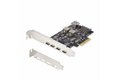 folie 1 von 8, vergrößern, 5-port usb-c pcie karte, usb 3.2 10gbps, 4x usb-c/1x usb-a