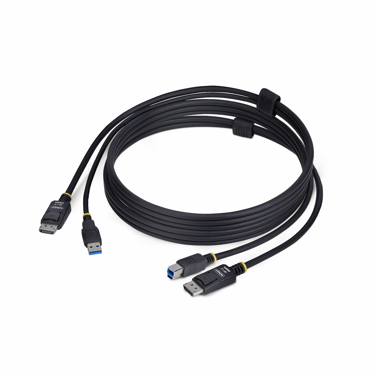 folie 1 von 4, vergrößern, 1,8m displayport und usb 5gbps kvm kabel, 4k 60hz