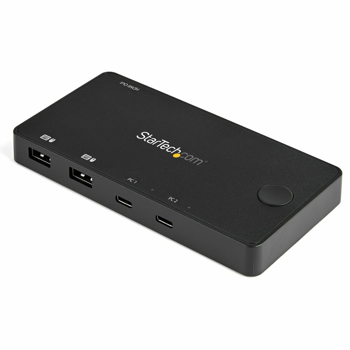 folie 1 von 5, vergrößern, 2-port usb-c kvm switch (4k 60hz hdmi, 3840x2160, kompakter dual-port uhd mini kvm switch mit usb-c kabeln) (sv211hduc)
