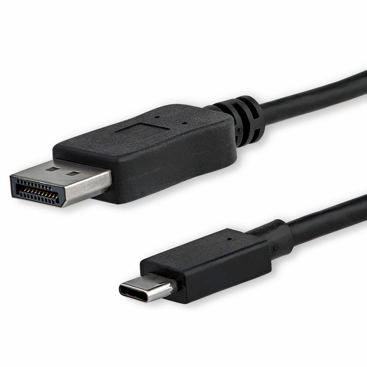 folie 1 von 6, vergrößern, 1m usb-c auf displayport 1.2 kabel 4k 60hz - usb-c auf dp adapterkabel/videoadapter - hbr2 - usb-c dp alt mode auf dp monitor videokabel - thunderbolt 3 kompatibel - schwarz (cdp2dpmm1mb)