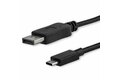 folie 1 von 6, vergrößern, 1m usb-c auf displayport 1.2 kabel 4k 60hz - usb-c auf dp adapterkabel/videoadapter - hbr2 - usb-c dp alt mode auf dp monitor videokabel - thunderbolt 3 kompatibel - schwarz (cdp2dpmm1mb)