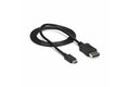 folie 4 von 6, vergrößern, 1m usb-c auf displayport 1.2 kabel 4k 60hz - usb-c auf dp adapterkabel/videoadapter - hbr2 - usb-c dp alt mode auf dp monitor videokabel - thunderbolt 3 kompatibel - schwarz (cdp2dpmm1mb)