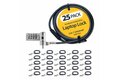 folie 2 von 13, vergrößern, 25-pack universal laptopschloss 2m, serialisiertes sicherheitsschloss/kabelschloss, noble wedge®/nano/k-slot kompatibel, notebook zahlenschloss/kombinationsschloss