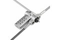 folie 7 von 13, vergrößern, 25-pack universal laptopschloss 2m, serialisiertes sicherheitsschloss/kabelschloss, noble wedge®/nano/k-slot kompatibel, notebook zahlenschloss/kombinationsschloss