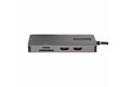 folie 3 von 7, vergrößern, usb c multiport adapter, usb c auf dual hdmi video, 4k 60hz, 5gbit/s usb-a hub, 100w pd pass-through/gbe/sd-microsd kartenleser, reiseadapter/laptop dockingstation (120b-usbc-multiport)