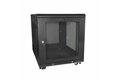 slide {0} of {1}, zoom in, 12U Server Rack Cabinet, 4-Post Adjustable Depth (2" to 30")Network Equipment Rack Enclosure w/Casters/Cable Management/1U Shelf/Locking Doors and Side Panels - 12U Rack Cabinet (RK1233BKM)