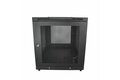 slide {0} of {1}, zoom in, 12U Server Rack Cabinet, 4-Post Adjustable Depth (2" to 30")Network Equipment Rack Enclosure w/Casters/Cable Management/1U Shelf/Locking Doors and Side Panels - 12U Rack Cabinet (RK1233BKM)