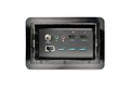 folie 3 von 8, vergrößern, dockingstation für konferenzräume - universelles laptop dock - 4k hdmi, 60w pd, usb hub, gbe, audio in-table connectivity box für huddle/boardroom collaboration space (kitbzdock)