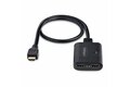 folie 3 von 6, vergrößern, 2-port hdmi splitter 4k 60hz, hdmi 2.0 video, 4k hdmi splitter 1in 2out, 1x2 hdmi verteiler 4k, hdr/hdcp, dual hdmi splitter, 50 cm integriertes hdmi kabel, scaler (hdmi-splitter-4k60up)