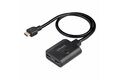 folie 1 von 6, vergrößern, 2-port hdmi splitter 4k 60hz, hdmi 2.0 video, 4k hdmi splitter 1in 2out, 1x2 hdmi verteiler 4k, hdr/hdcp, dual hdmi splitter, 50 cm integriertes hdmi kabel, scaler (hdmi-splitter-4k60up)