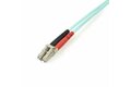 folie 2 von 3, vergrößern, 2 m om3 lwl patchkabel - zipcord multimode-glasfaserkabel lc/upc auf lc/upc - vollduplex 50/125µm sfp/optisches kabel - 100g optical lichtleiterkabel - lszh lichtwellenleiter (a50fblclc2)