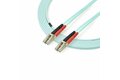 folie 3 von 3, vergrößern, 2 m om3 lwl patchkabel - zipcord multimode-glasfaserkabel lc/upc auf lc/upc - vollduplex 50/125µm sfp/optisches kabel - 100g optical lichtleiterkabel - lszh lichtwellenleiter (a50fblclc2)