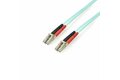 folie 1 von 3, vergrößern, 2 m om3 lwl patchkabel - zipcord multimode-glasfaserkabel lc/upc auf lc/upc - vollduplex 50/125µm sfp/optisches kabel - 100g optical lichtleiterkabel - lszh lichtwellenleiter (a50fblclc2)