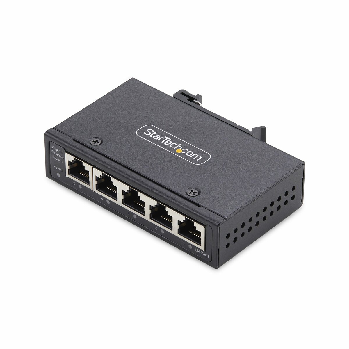 folie 1 von 9, vergrößern, 5-port mini netzwerk switch, din/wandmontage, gb lan switch