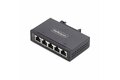 folie 1 von 9, vergrößern, 5-port mini netzwerk switch, din/wandmontage, gb lan switch