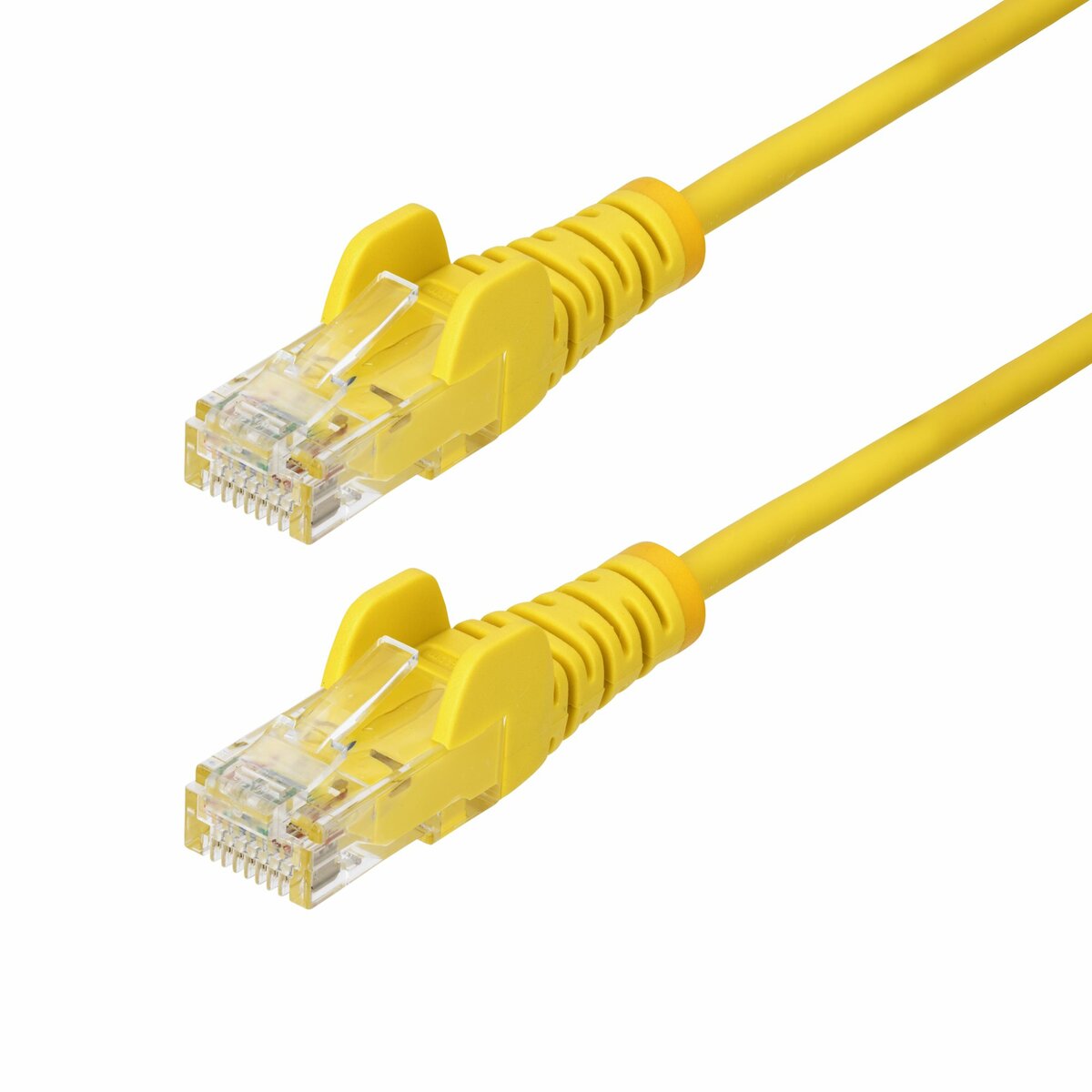 folie 1 von 5, vergrößern, 2,5m gelbes dünnes cat6-ethernet-kabel, snagless, lszh