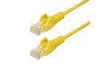 folie 1 von 5, vergrößern, 2,5m gelbes dünnes cat6-ethernet-kabel, snagless, lszh