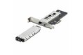 folie 2 von 9, vergrößern, m.2 nvme wechselrahmen für pcie x4, m2 pcie adapterkarte für m.2 ssd, werkzeuglose installation, pci express 4.0/3.0 hot-swap m2 nvme adapter, schlüsselsperre (m2-removable-pcie-n1)