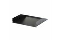 folie 1 von 6, vergrößern, 2 he serverschrank fachboden - universal server rack regal für 19 zoll netzwerk racks und schränke - schwerlast stahl - 56 kg tragkraft - 457 mm tiefe ablage, schwarz (cabshelfhd)