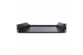 folie 2 von 6, vergrößern, 2 he serverschrank fachboden - universal server rack regal für 19 zoll netzwerk racks und schränke - schwerlast stahl - 56 kg tragkraft - 457 mm tiefe ablage, schwarz (cabshelfhd)
