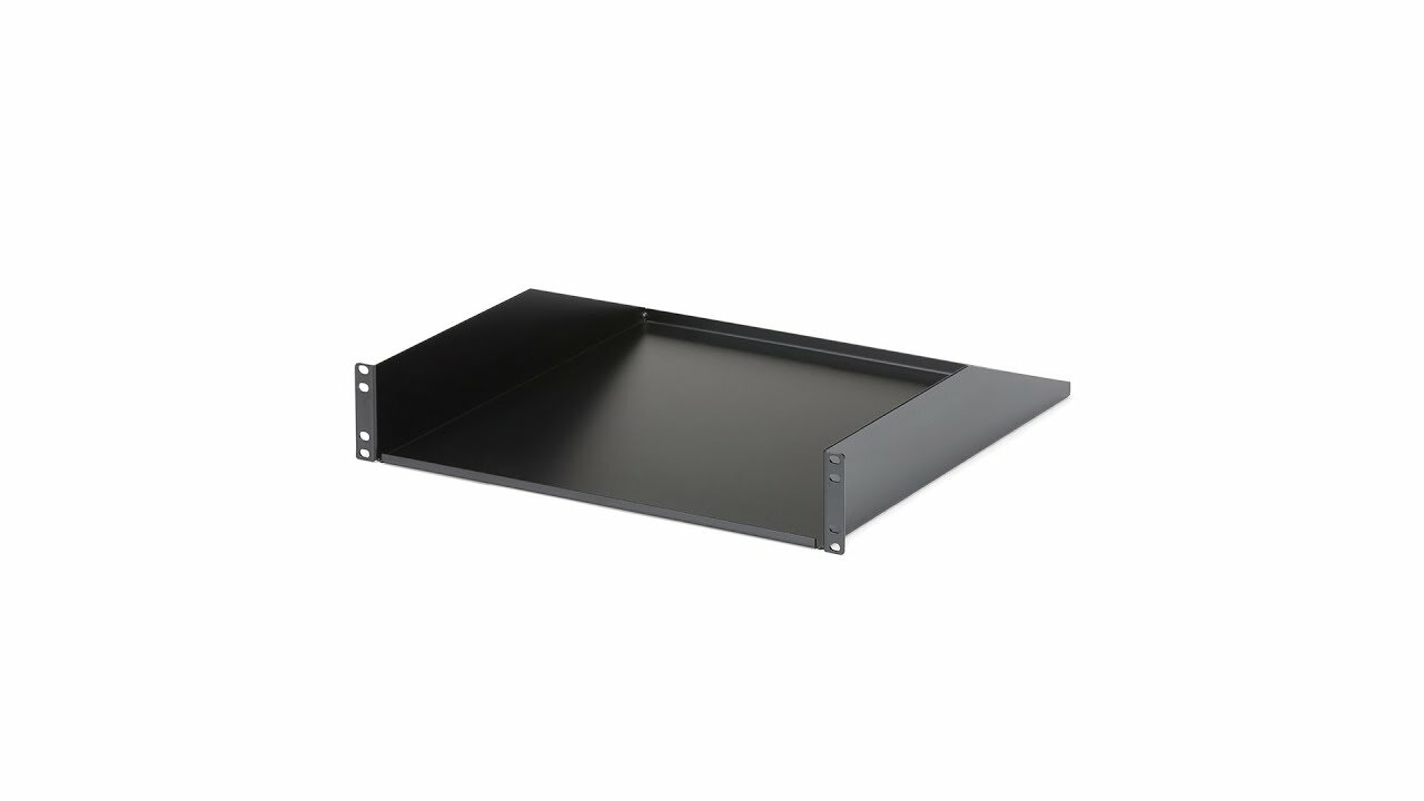 1U Fixed Server Rack Mount Shelf - 10in Deep Steel Universal Cantilever  Tray for 19 AV/ Network Equipment Rack - Heavy Duty Steel - Weight  Capacity