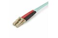 folie 2 von 4, vergrößern, 2 m lc/upc auf lc/upc om4 multimode glasfaserkabel, 50/125µm lommf/vcsel zipcord lwl, 100g netzwerke, low insertion loss, lszh lwl patchkabel (450fblclc2)