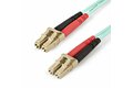 folie 1 von 4, vergrößern, 2 m lc/upc auf lc/upc om4 multimode glasfaserkabel, 50/125µm lommf/vcsel zipcord lwl, 100g netzwerke, low insertion loss, lszh lwl patchkabel (450fblclc2)