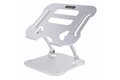 folie 1 von 11, vergrößern, tisch laptopständer - laptoperhöhung aus aluminium, tragbar, faltbar, schwenkbar - tragkraft 10kg - laptophalterung - höhenverstellbarer ergonomischer notebookständer (adj-laptop-riser)