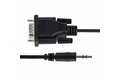 folie 3 von 5, vergrößern, 1 m db9 auf 3.5mm serielles kabel für gerätekonfiguration, db9 stecker auf 3.5 mm klinkenstecker rs232 adapter, kalibrierung von projektoren, digital signage, tvs (9m351m-rs232-cable)