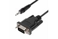 folie 1 von 5, vergrößern, 1 m db9 auf 3.5mm serielles kabel für gerätekonfiguration, db9 stecker auf 3.5 mm klinkenstecker rs232 adapter, kalibrierung von projektoren, digital signage, tvs (9m351m-rs232-cable)