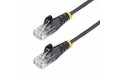 slide {0} of {1}, zoom in, 2m Slim LSZH CAT6 Ethernet Cable, 10 Gigabit Snagless RJ45 100W PoE Patch Cord, CAT 6 10GbE UTP Network Cable w/Strain Relief, Black, Fluke Tested/ETL, Low Smoke Zero Halogen - Category 6 - 28AWG (N6PAT200CMBKS)