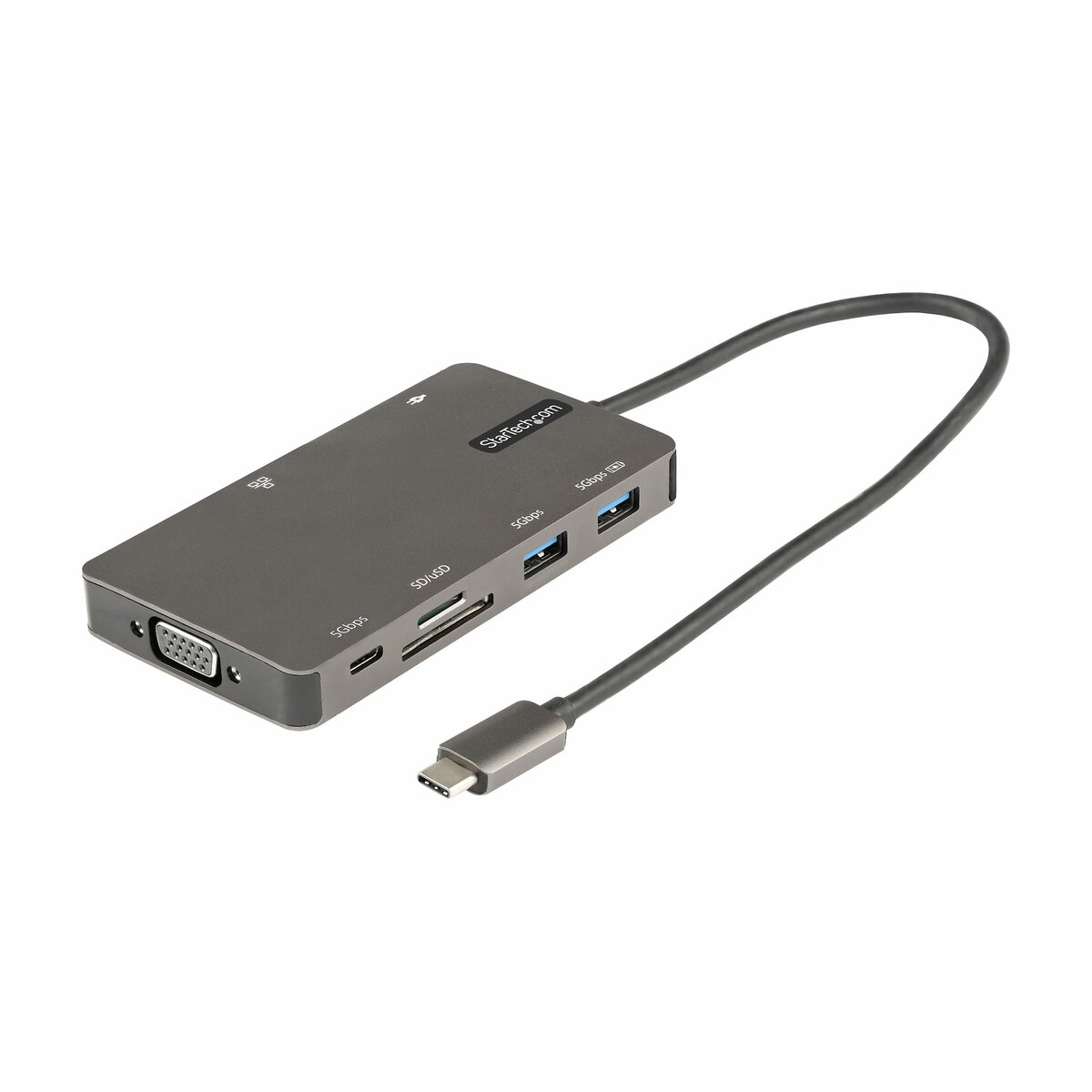Hub USB-C à 3 Ports - 3x Ports USB-A, Gigabit Ethernet RJ45, USB 3.0 5Gbps,  Alimentation par Bus - Hub USB Type-C avec Câble de 30 cm - Adaptateur