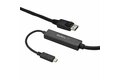 folie 1 von 5, vergrößern, 3m usb-c auf displayport 1.2 kabel 4k 60hz - usb-c auf dp adapterkabel/videoadapter - hbr2 - usb-c dp alt mode auf dp monitor videokabel - thunderbolt 3 kompatibel - schwarz (cdp2dpmm3mb)