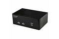 folie 1 von 5, vergrößern, 2 port displayport dual monitor kvm switch - displayport kvm - 4k 60 hz (sv231dpddua2)