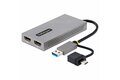 folie 1 von 6, vergrößern, usb hdmi dual monitor adapter, usb a/c zu 2x hdmi (4k & fhd)