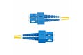 folie 3 von 4, vergrößern, 2 meter lwl patchkabel sc sc (upc) singlemode os2 duplex, 9/125µm, 40g/100g, lszh glasfaserkabel (smdos2scsc2m)