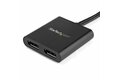 folie 2 von 8, vergrößern, 2-port multi-monitor displayport adapter, dp auf 2x displayport 1.2 splitter, dual 4k 30hz oder 1080p 60hz computer mst hub, usb betrieben, nur windows (mstdp122dp)