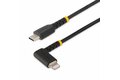 folie 1 von 6, vergrößern, 2 m robustes usb-c auf lightning kabel, usb 2.0 zu lightning winkelstecker, ladekabel und synchronisierung, apple mfi zertifiziertes iphone lightning kabel, abgewinkelt (rusb2cltmm2mr)