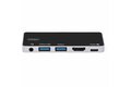 folie 2 von 5, vergrößern, usb-c digital av-multiport-adapter - usb-c auf 4k 60hz hdmi 2.0, usb-c power delivery 100w pass-through, 3-port usb 3.0 hub - usb-c mini dock - portable usb typ-c travel dock (dkt30ichpd)