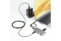 folie 10 von 10, vergrößern, usb-c multiport adapter, 4k 60hz hdmi, 2-port 5gbps usb 3.0 hub, 100w power delivery pass-through, gbe, usb typ-c mini docking station, windows/macos/chrome os (103b-usbc-multiport)