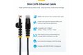 slide {0} of {1}, zoom in, 25cm Purple Slim CAT6 Cable